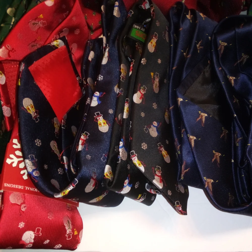 40 lot Assorted Christmas neckties